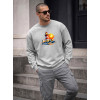 Vīriešu gaiši pelēka džemperis Nida
