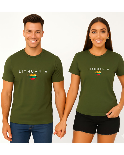 Chaki kreklu komplekts „Lietuva“ (balts)