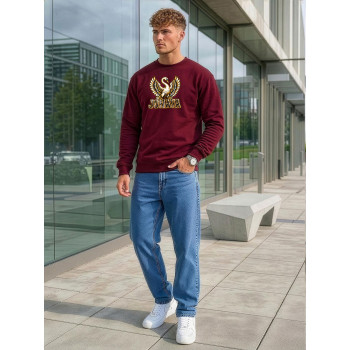 Vīriešu bordo krāsas džemperis Jonava