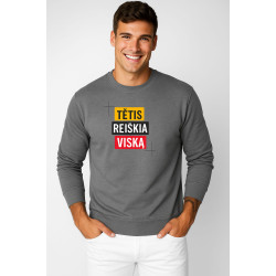 Vīriešu tumši pelēks džemperis Daddy's real deal