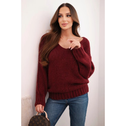 Sieviešu bordo džemperis Elin