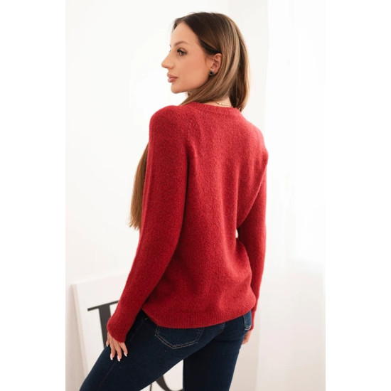 Sieviešu bordo džemperis Arol