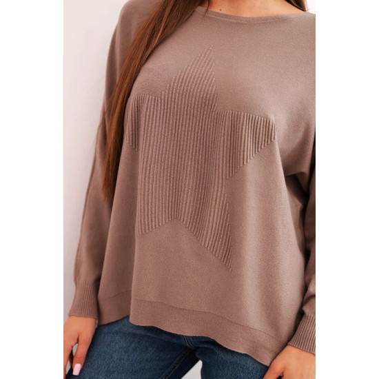 sarkans adīts džemperis Anita.