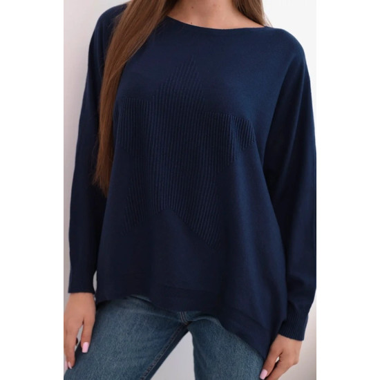 Sieviešu tumši zils džemperis Star