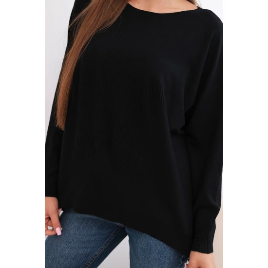 Sieviešu melns džemperis Star