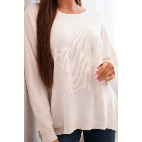 Sieviešu gaiši brūns džemperis Star