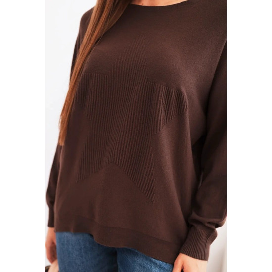 Sieviešu brūns džemperis Star