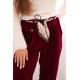 Sieviešu bordo krāsas bikses Rica