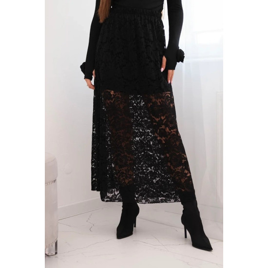 Sieviešu svārki melnā krāsā Silma