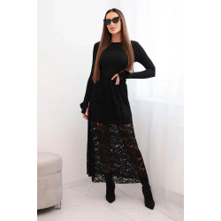 Sieviešu svārki melnā krāsā Silma