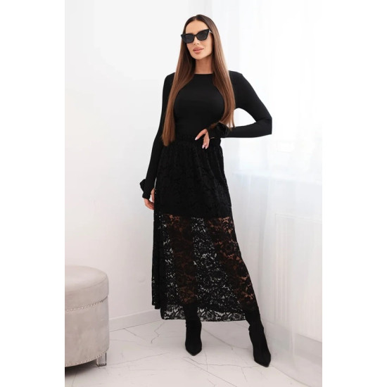 Sieviešu svārki melnā krāsā Silma