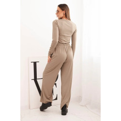 Sieviešu komplekts brūnā krāsā Bert