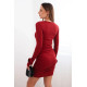 Sieviešu bordo krāsas kleita Anit