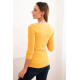 Sieviešu spilgti dzeltena blūze Carla