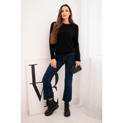 Sieviešu melns džemperis Arol