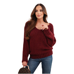 Sieviešu bordo džemperis Elin