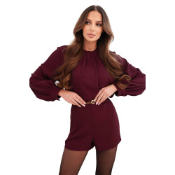 Sieviešu bordo krāsas kombinezons Elic