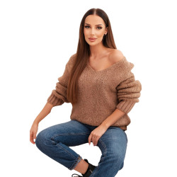 Sieviešu brūns kardigāns Elin