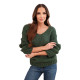Damski sweter Elin w kolorze khaki