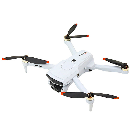 D6 PRO gaiši pelēks dronis ar kameru