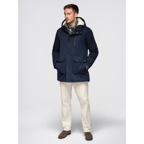 Vīriešu tumši zila ziemas jaka Elot