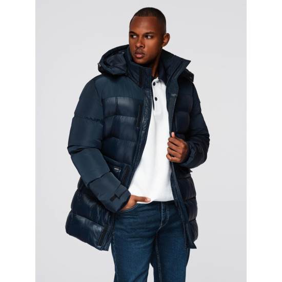 Vīriešu tumši zila ziemas jaka Brod