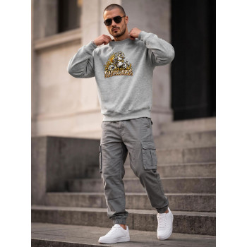 Vīriešu gaiši pelēks džemperis Radviliškis