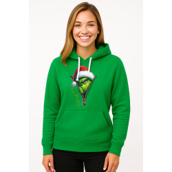 Zaļš džemperis ar kapuci Nopietns grinčs