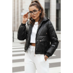 Sieviešu melna pārejas jaka Aron