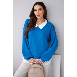Sieviešu zilā blūze Liucy