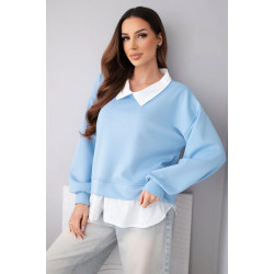 Sieviešu gaiši zila blūze Liucy