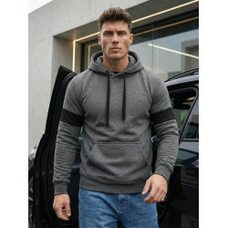 Vīriešu tumši pelēks džemperis Oven