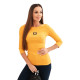Sieviešu spilgti dzeltena blūze Carla