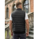 Lider stepēta vīriešu melna veste Vestes