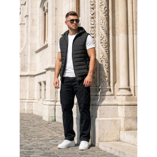 Vīriešu melnā veste Minel Vestes