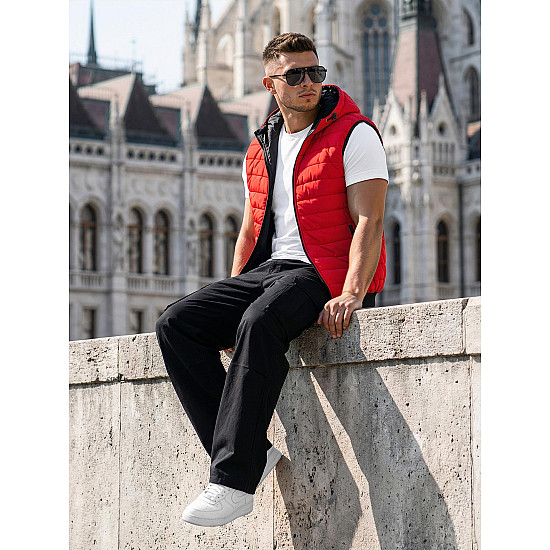 Sarkana vīriešu veste Minel JS/MY88Z