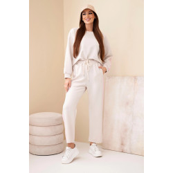 Sieviešu brūns komplekts ar svītrām Ambi