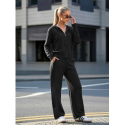 Sieviešu divdaļīgs melns komplekts Emilin