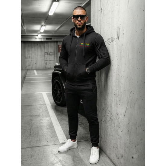 Vīriešu melnais komplekts Lietuva Vīriešu uzvalki