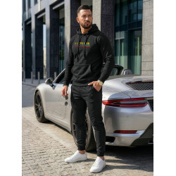 Vīriešu melns komplekts ar kapuci Lietuva