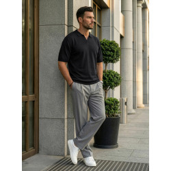 Vīriešu melni polo krekli Tyler