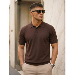 Vīriešu tumši brūni polo krekli Vibe