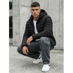 Pārejas melna jaka Denal