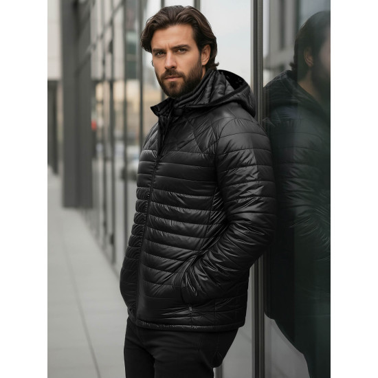 Vīriešu melna jaka Astor Vīriešu jakas un mēteļi