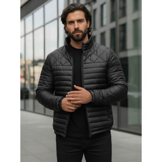 Vīriešu melna jaka Astor Vīriešu jakas un mēteļi