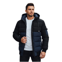 Vīriešu melna/tumši zila ziemas jaka Oscar