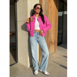 Sieviešu sarkana ādas jaka „Jase“