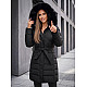 Sophia sieviešu melnā ziemas jaka
