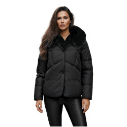 Women's black winter jacket Lota