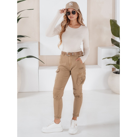 Sieviešu brūnas bikses Cargo